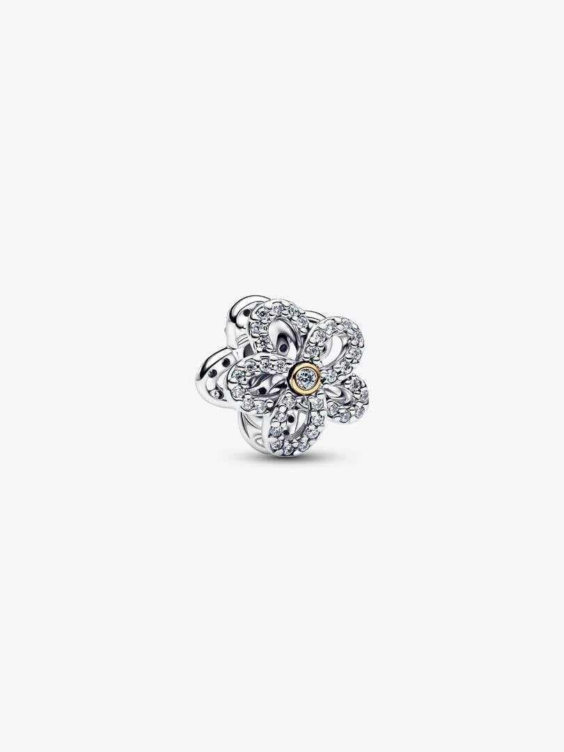 PANDORA Pavé Flower Openwork Charm 764480C01