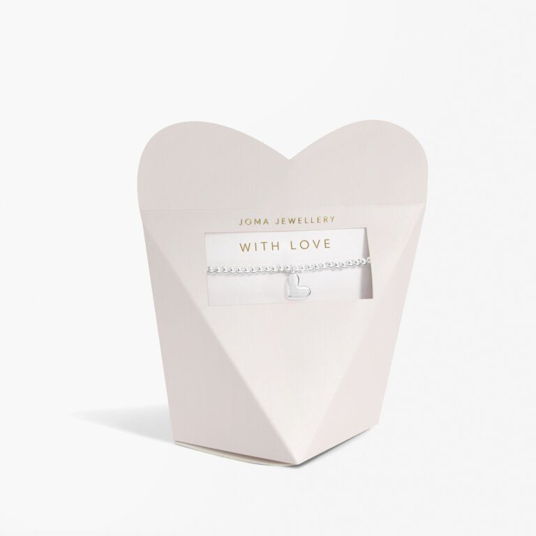 Joma From The Heart Gift Box 'With Love' Bracelet in Silver Plating 7680