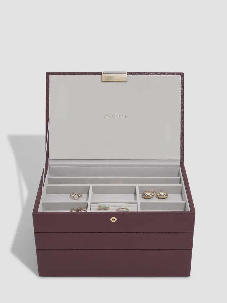 Stackers Classic Set of 3 Burgundy 76861