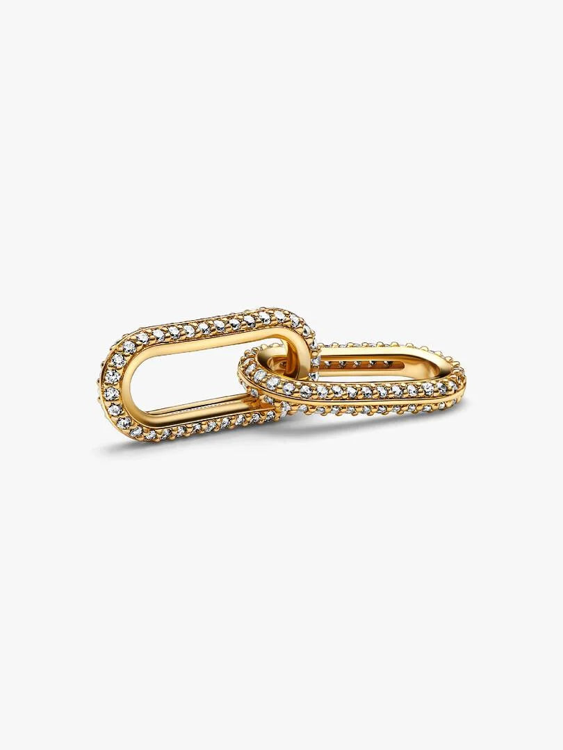 PANDORA Gold Plated Double Link with CZ 769660C01