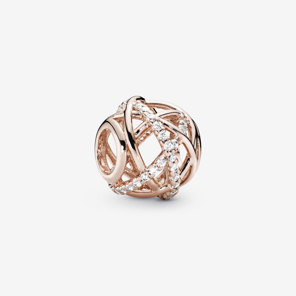 PANDORA Sparkling & Polished Lines Charm 781388CZ