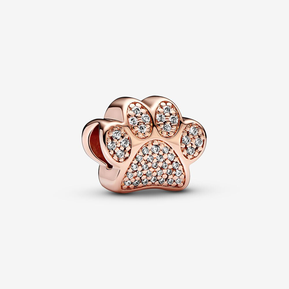 PANDORA Sparkling Paw Print Charm 781714C01