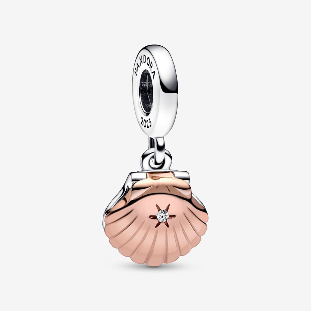 PANDORA Club 2023 Sea Shell & Treated Freshwater Cultured Pearl Dangle Charm 782449C01