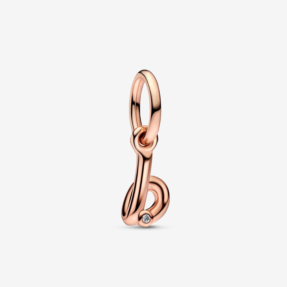 PANDORA Letter b Script Alphabet Dangle Charm 782459C01