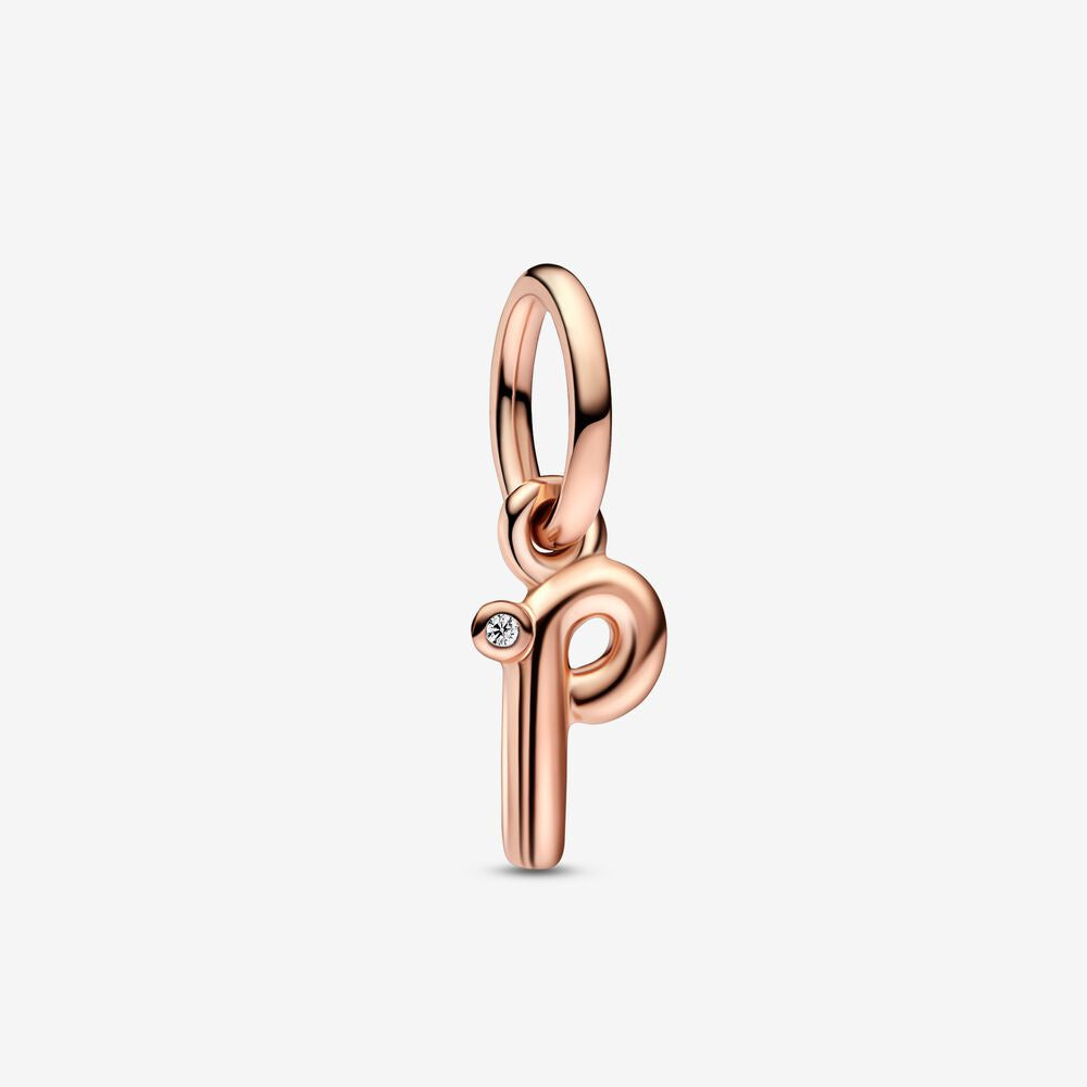 PANDORA Letter p Script Alphabet Dangle Charm 782461C01