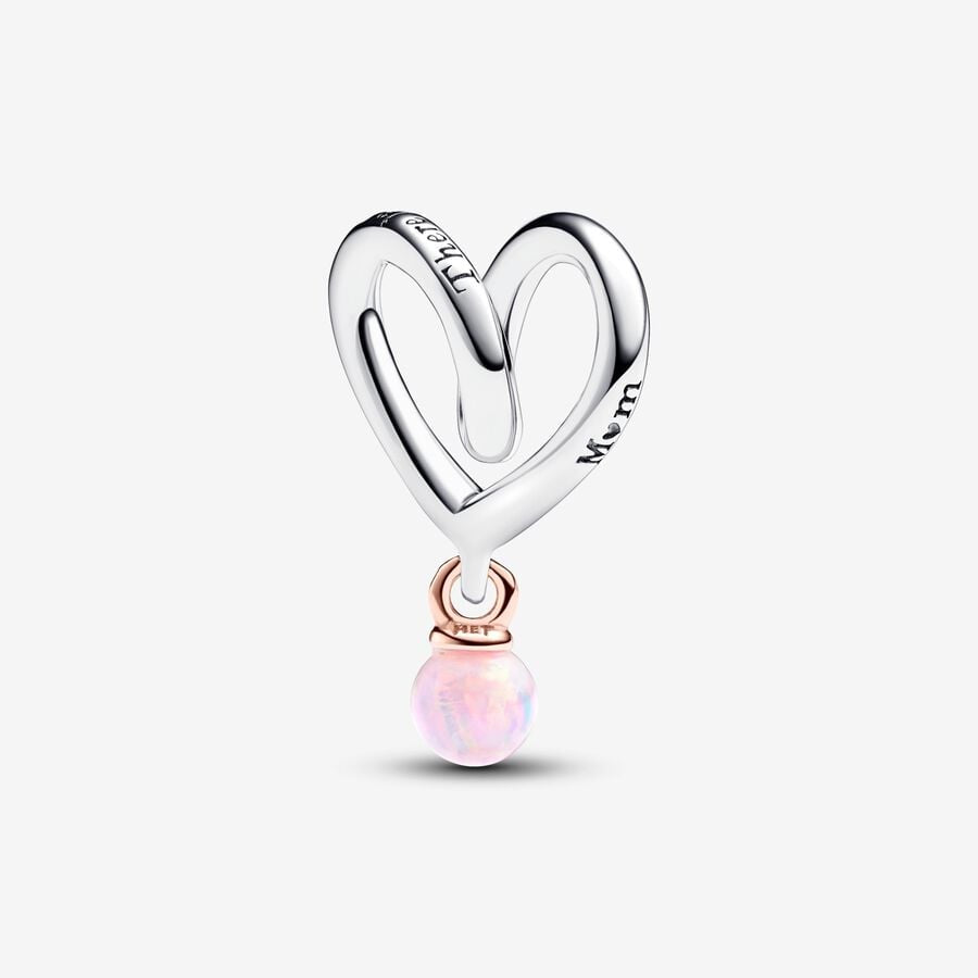 PANDORA Two-tone Wrapped Heart Charm 783242C01