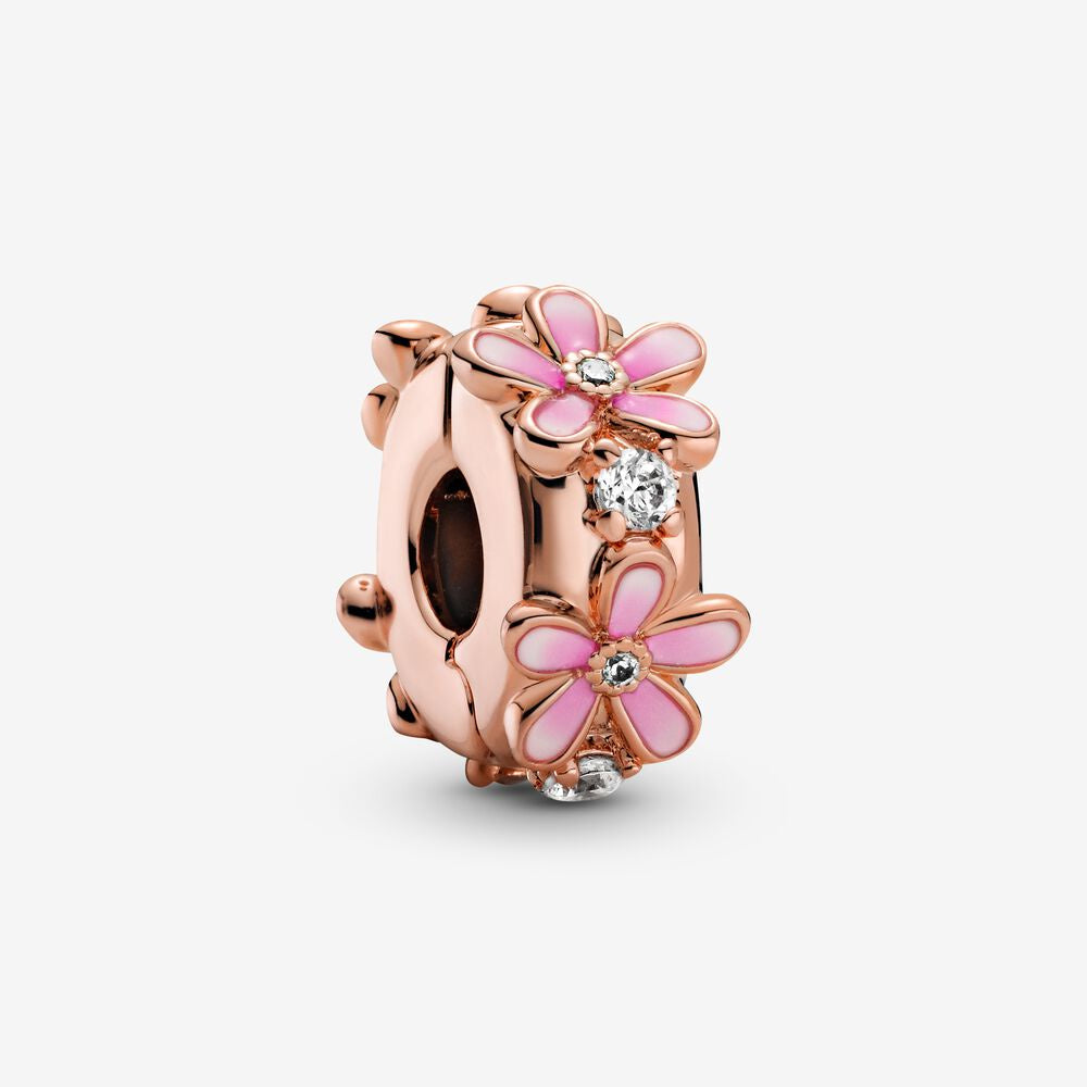 PANDORA Pink Daisy Spacer Clip Charm 788809C01
