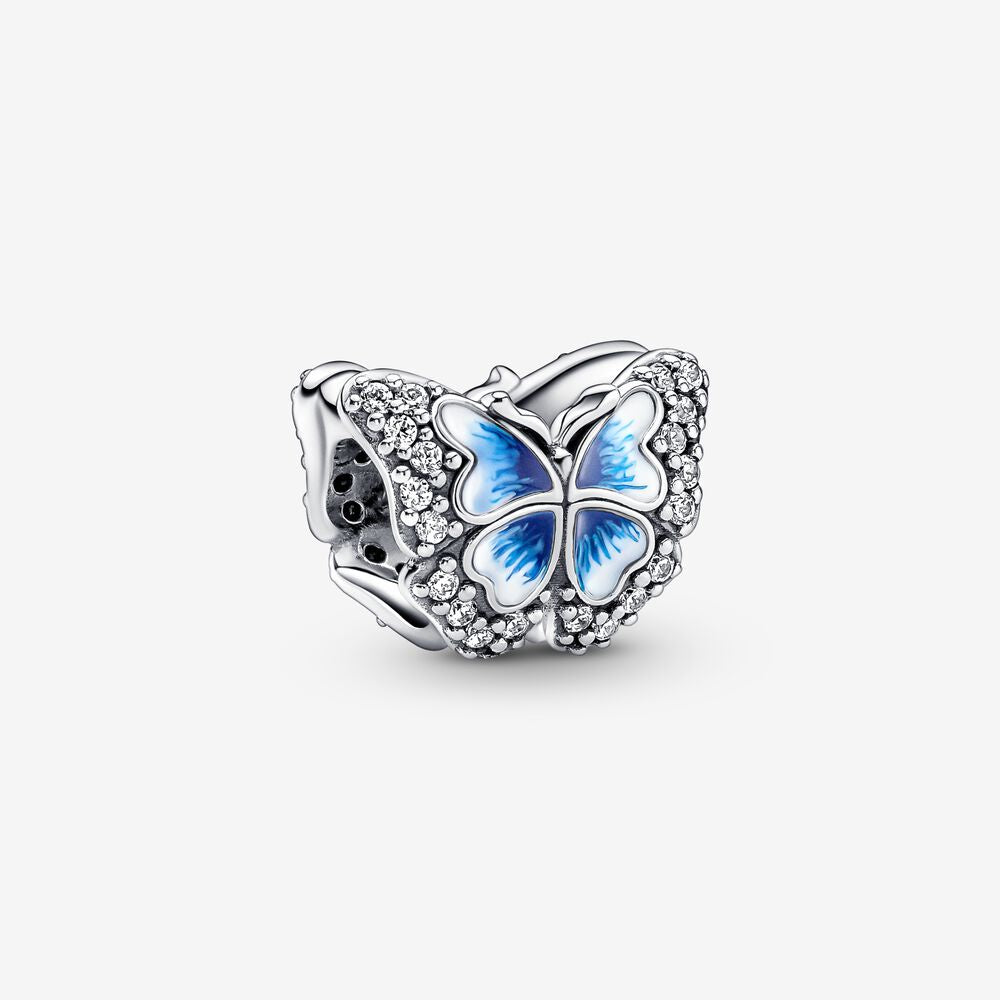 PANDORA Blue Butterfly Sparkling Charm 790761C01