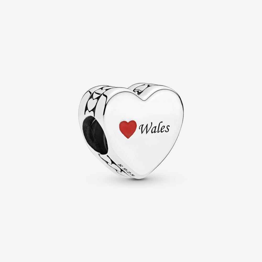 PANDORA Wales Love Heart Charm 792015_E008
