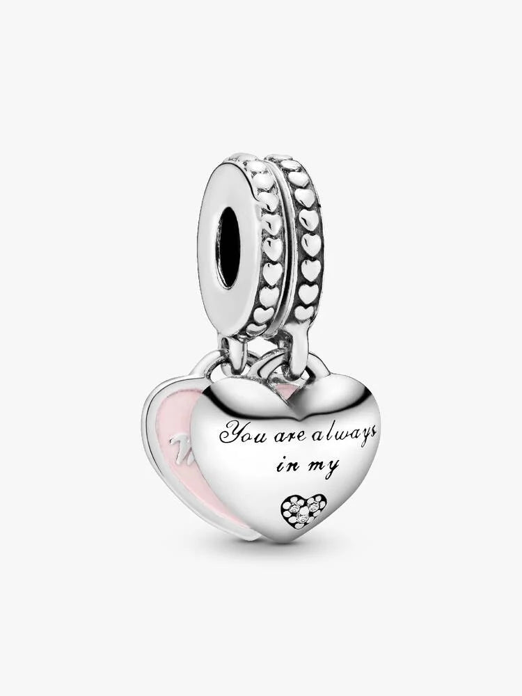 PANDORA Mother & Daughter Hearts Charm