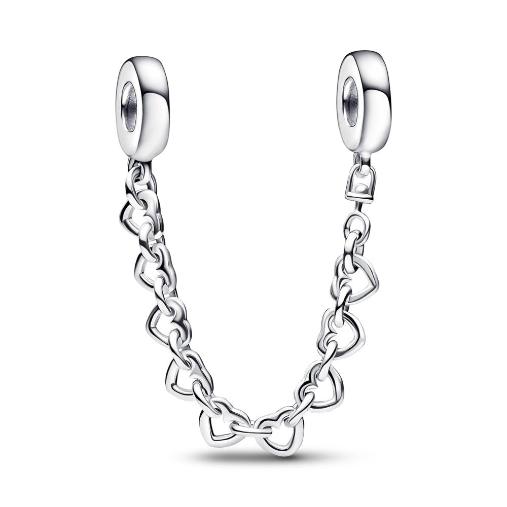 Pandora Silver Safety Chain with Hearts 792274C00-05