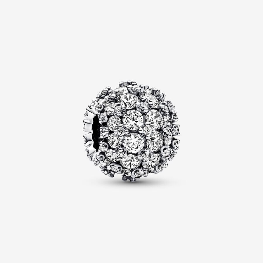 PANDORA Sparkling Pavé Round Charm 792630C01