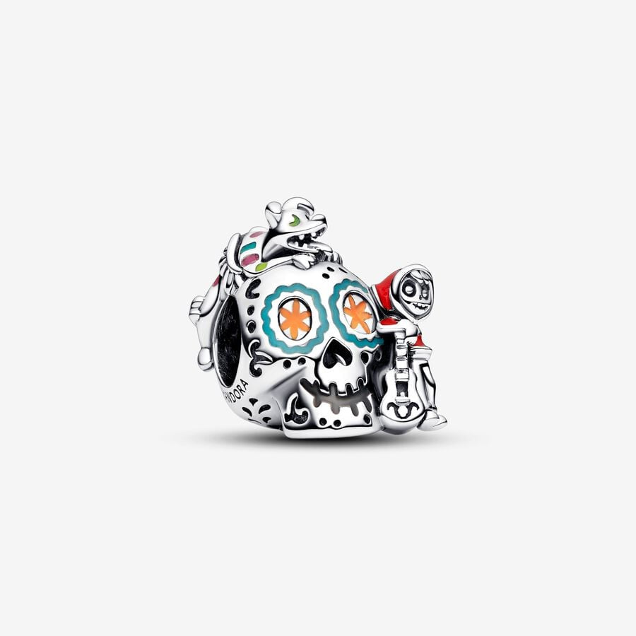PANDORA Disney Pixar Coco Miguel & Dante Skull Glow-in-the-dark Charm 792817C01