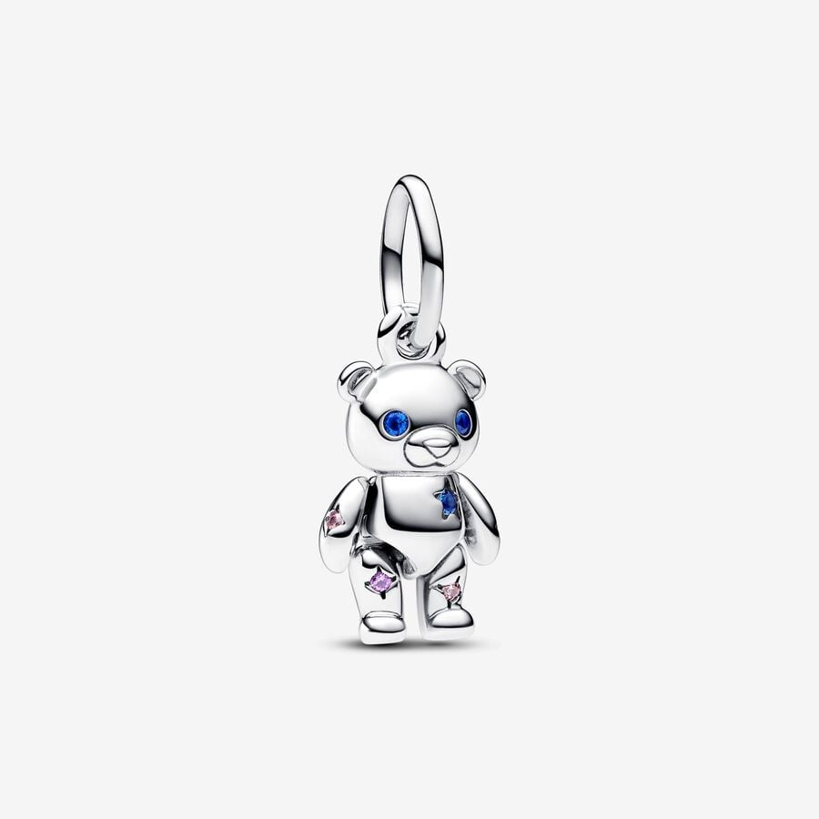 PANDORA Movable Teddy Bear Dangle Charm 792986C01