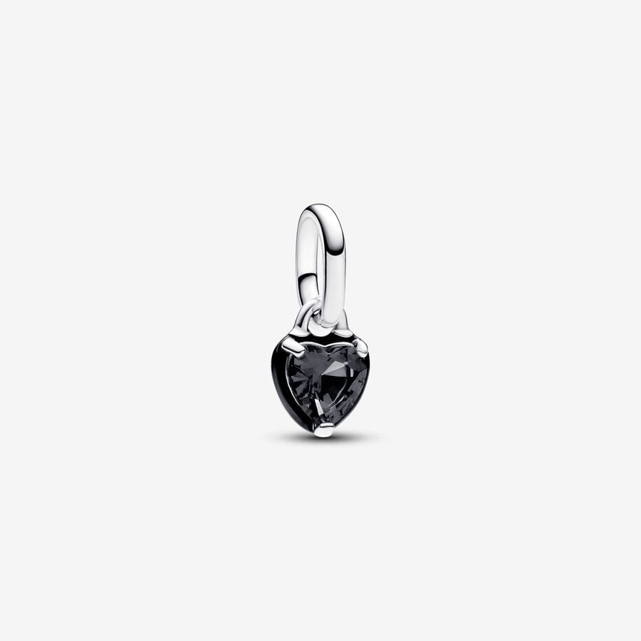PANDORA ME Black Chakra Heart Mini Dangle Charm 793042C01