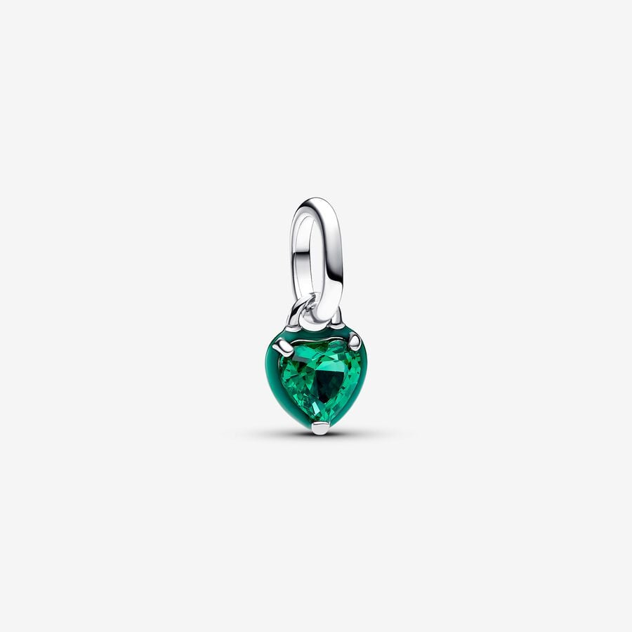 PANDORA PANDORA ME Green Chakra Heart Mini Dangle Charm 793042C03