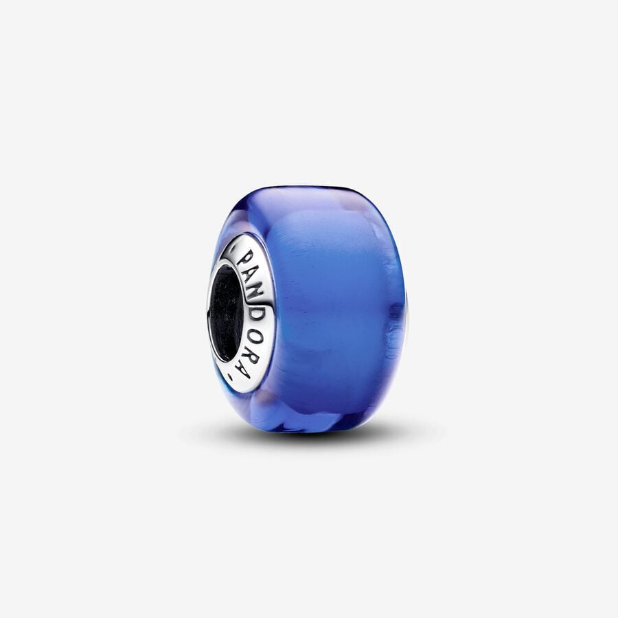 PANDORA Blue Mini Murano Glass Charm 793105C00