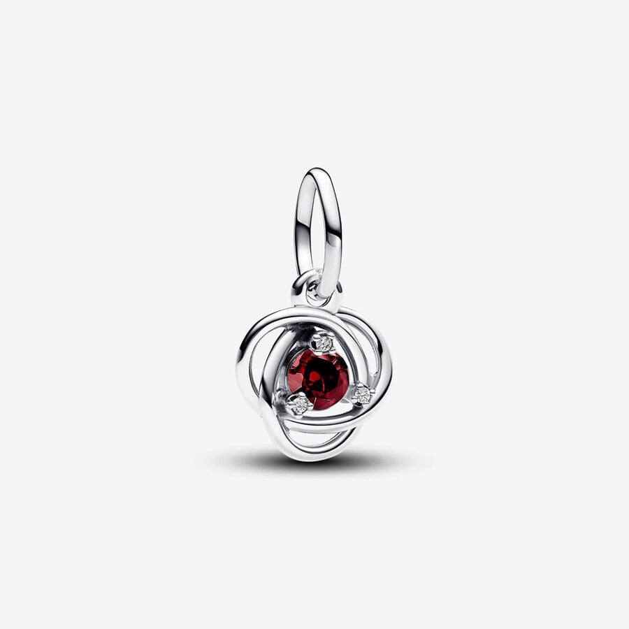 PANDORA Red Eternity Circle Dangle Charm 793125C01
