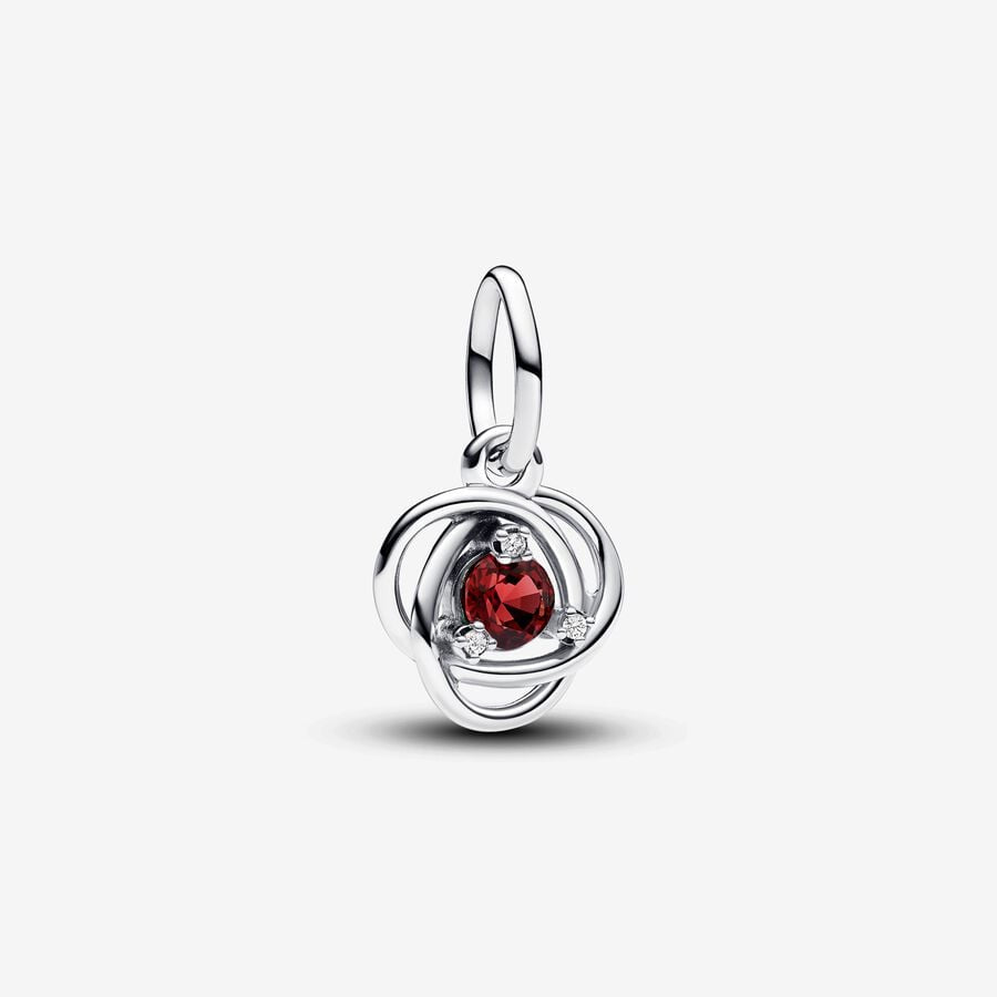 PANDORA True Red Eternity Circle Dangle Charm 793125C07