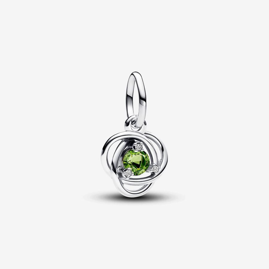 PANDORA Spring Green Eternity Circle Dangle Charm 793125C08