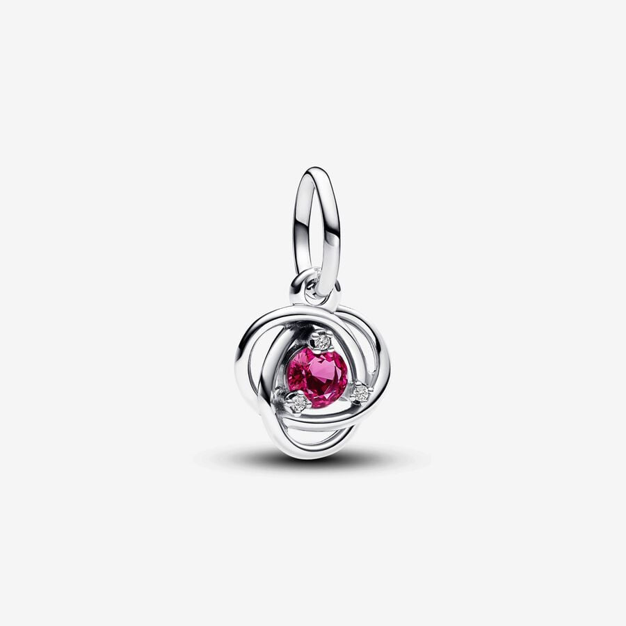 PANDORA Pink Eternity Circle Dangle Charm 793125C10