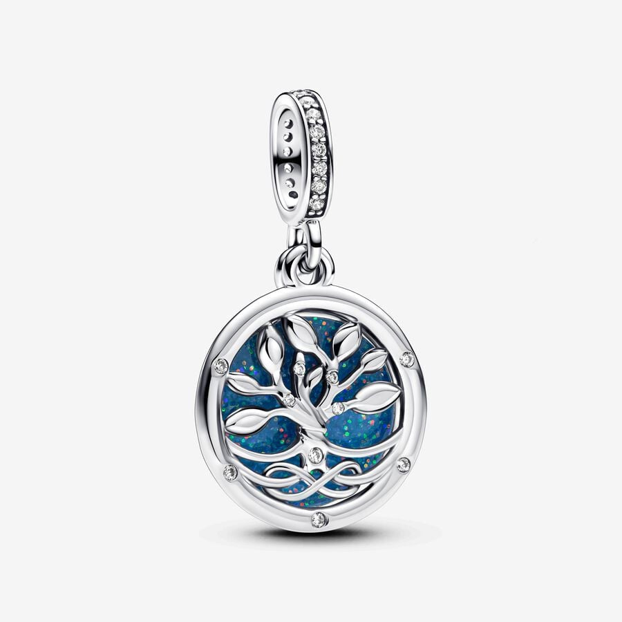 PANDORA Glow-in-the-dark Infinity Tree Double Dangle Charm 793599C01