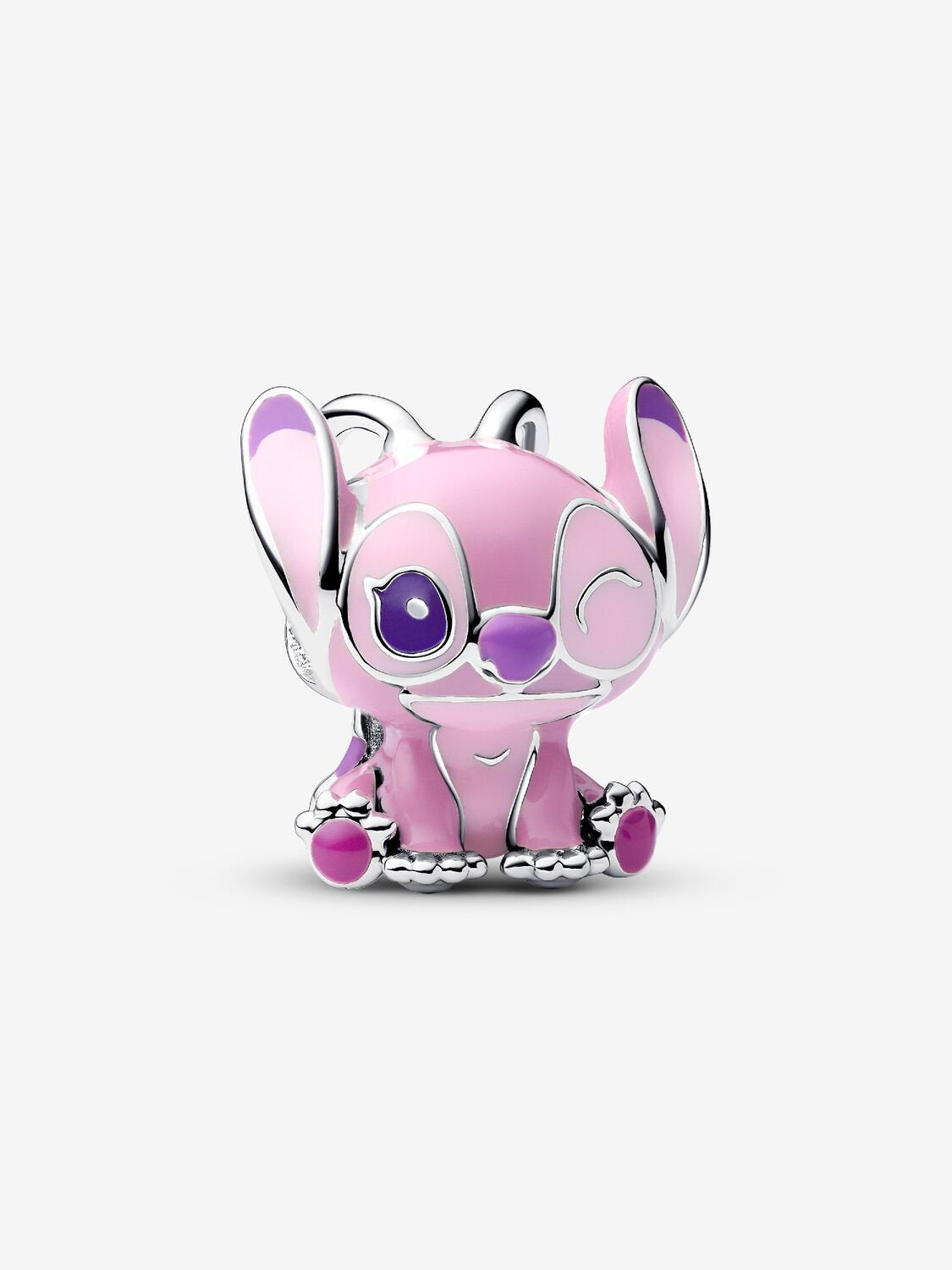 PANDORA Disney Angel Silver Purple & Pink enamel Charm 793739C01