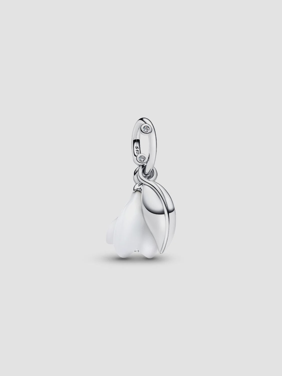 PANDORA Snowdrop Flower Dangle Charm Sterling silver 794239C01