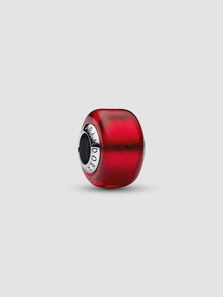 PANDORA Red Murano Glass Charm Sterling silver 794425C00
