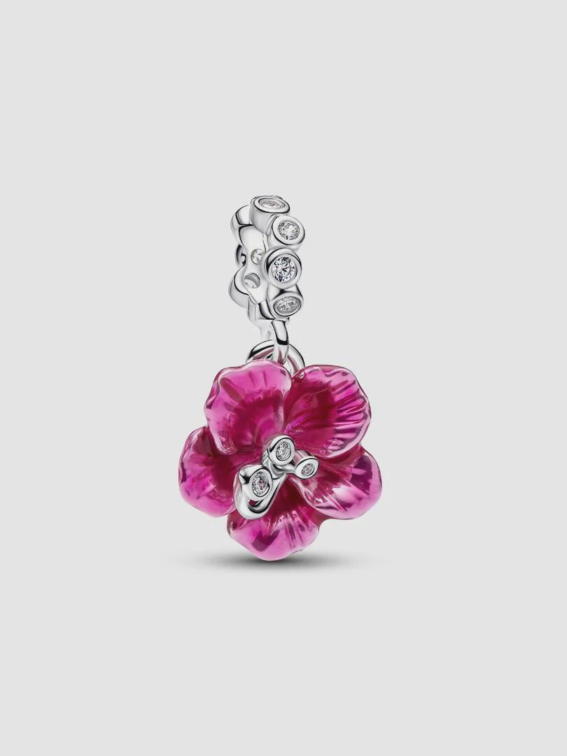 PANDORA Hibiscus Dangle Charm 794698C01