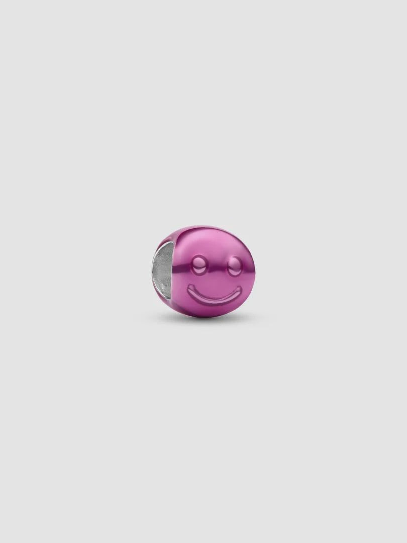 PANDORA Pink Happy Face Mini Charm 794815C01