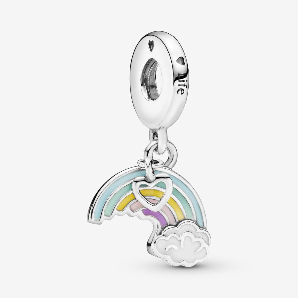 PANDORA Rainbow & Cloud Dangle Charm 797016ENMX
