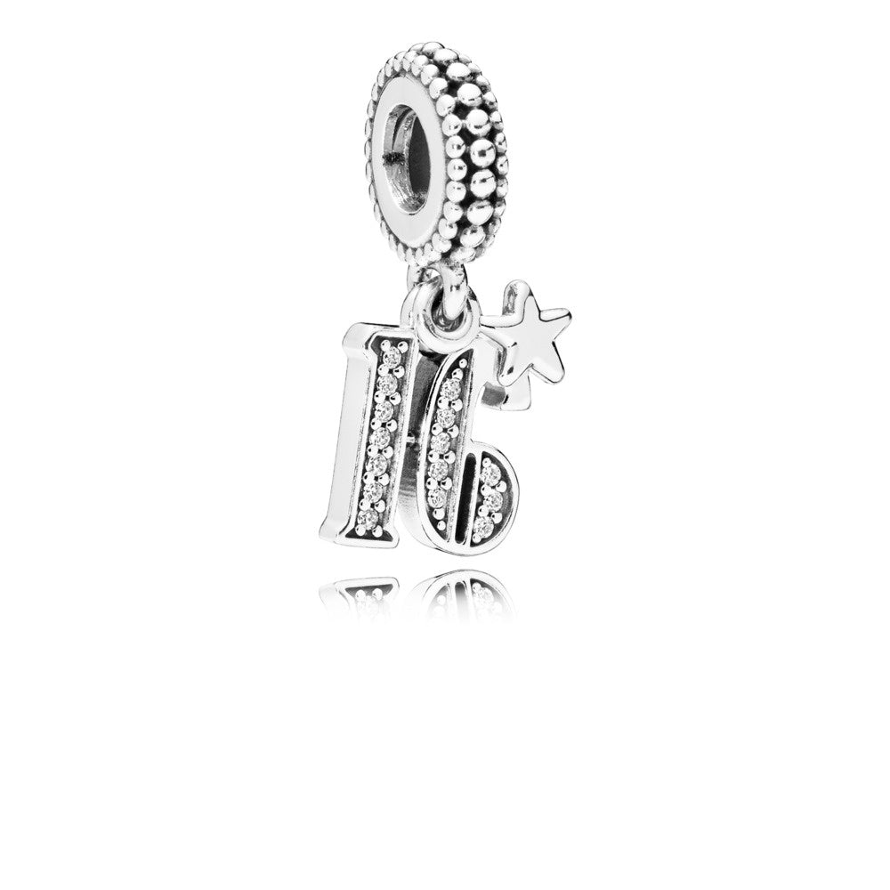 PANDORA 16th Celebration Dangle Charm 797261CZ