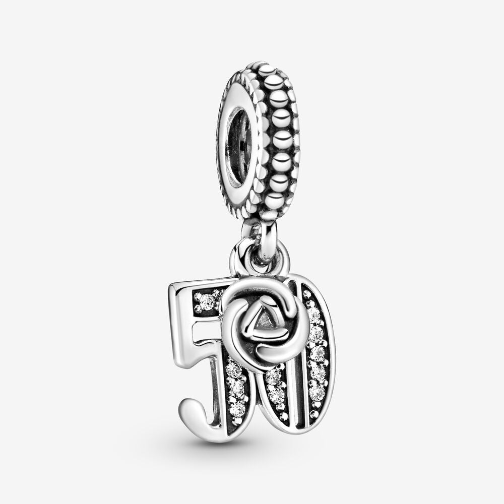 PANDORA 50th Celebration Dangle Charm 797264CZ