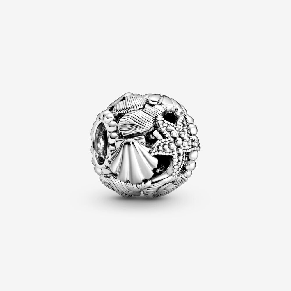 PANDORA Openwork Starfish, Shells & Hearts Charm 798950C00