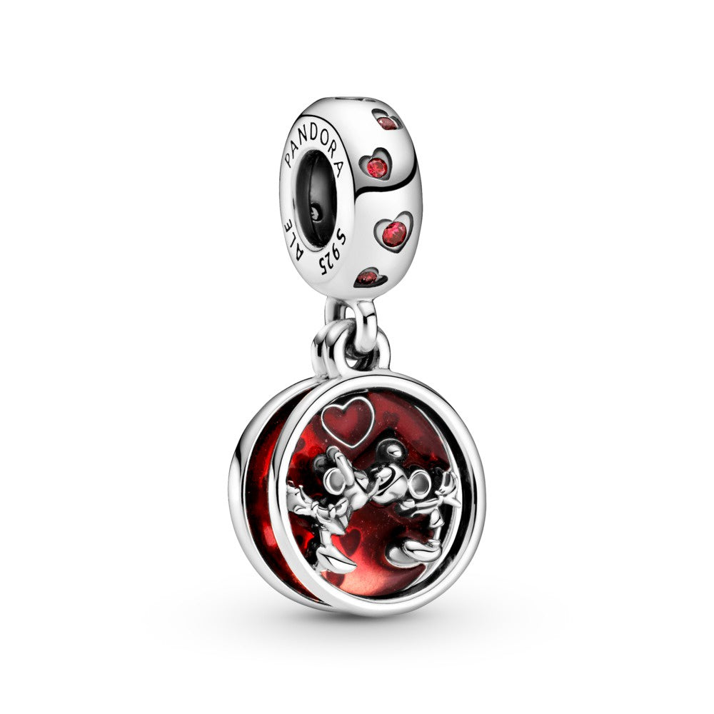 PANDORA Disney Mickey & Minnie Dangle Charm 799298C01