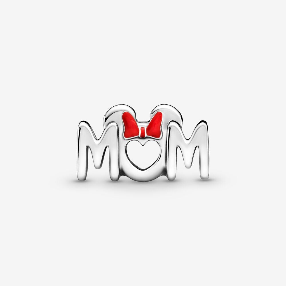 PANDORA Disney Minnie Mouse Bow & Mum Charm 799363C01