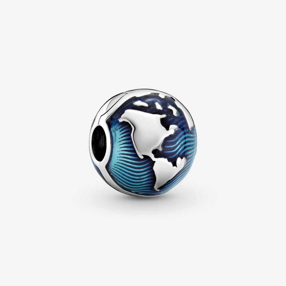 PANDORA Blue Globe Clip Charm 799429C01