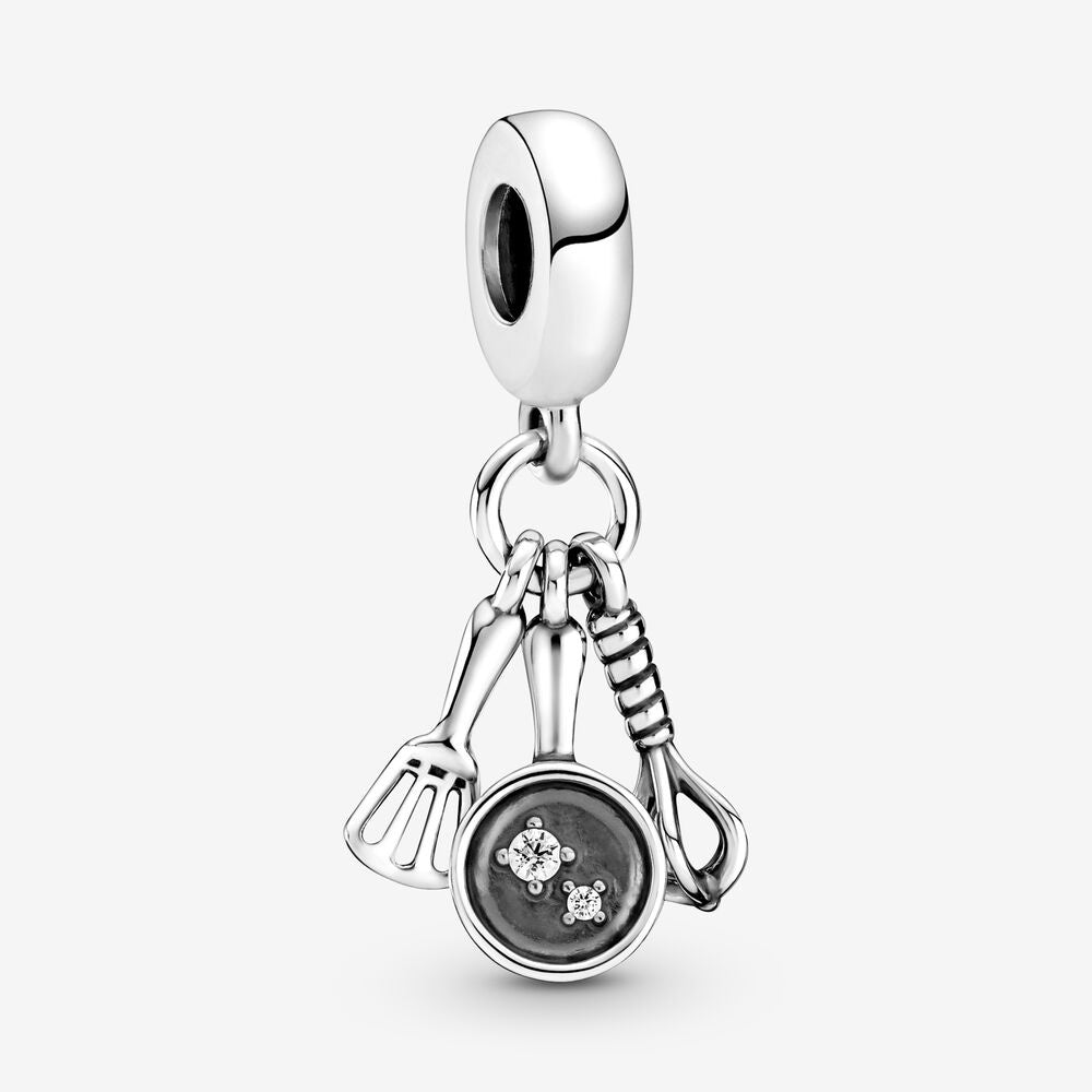 PANDORA Spatula, Frying Pan & Whisk Dangle Charm 799531C01