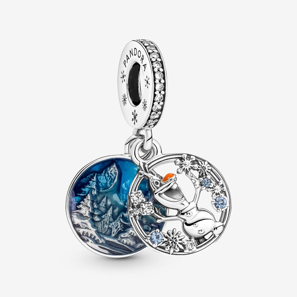 PANDORA Disney Olaf Silver Dangle Charm 799638C01