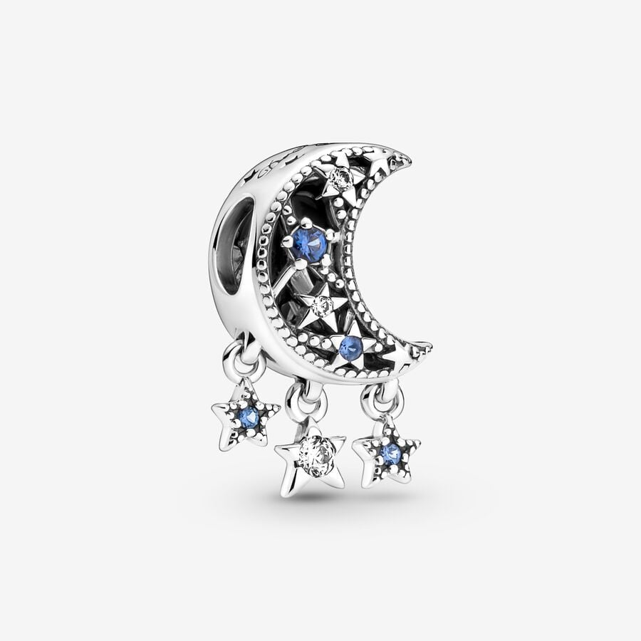 PANDORA Moon & Stars with Stellar Blue Charm 799643C01