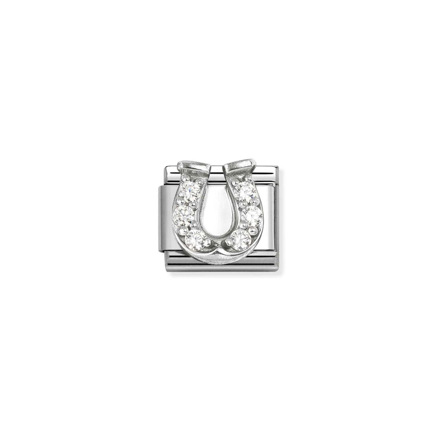 NOMINATION Silver CZ Horseshoe Charm 330304-51