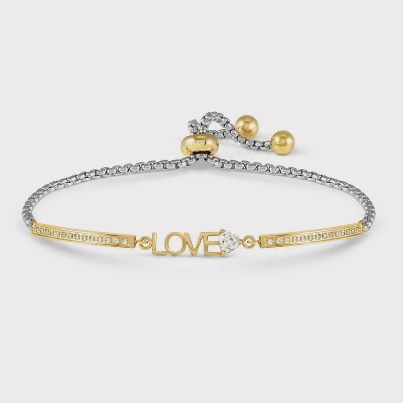 NOMINATION Milleluci Refined Gold Tone Love Bracelet 028024-001