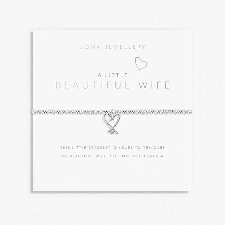 Joma A Little 'Beautiful Wife' Bracelet In Silver Plating 8145