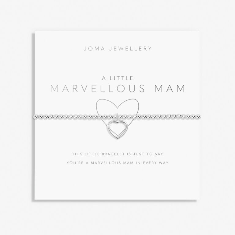 Joma A Little 'Marvellous Mam' Bracelet In Silver Plating 8165