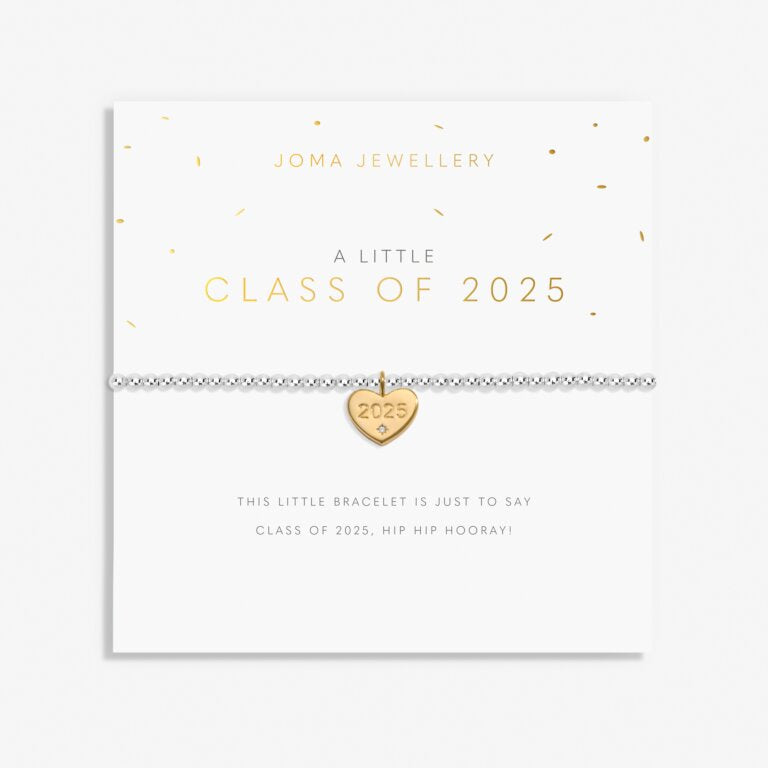 Joma A Little 'Class Of 2025' Bracelet In Silver And Gold Plating 8170