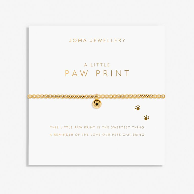 Joma A Little 'Paw Print' Bracelet In Gold Plating 8216
