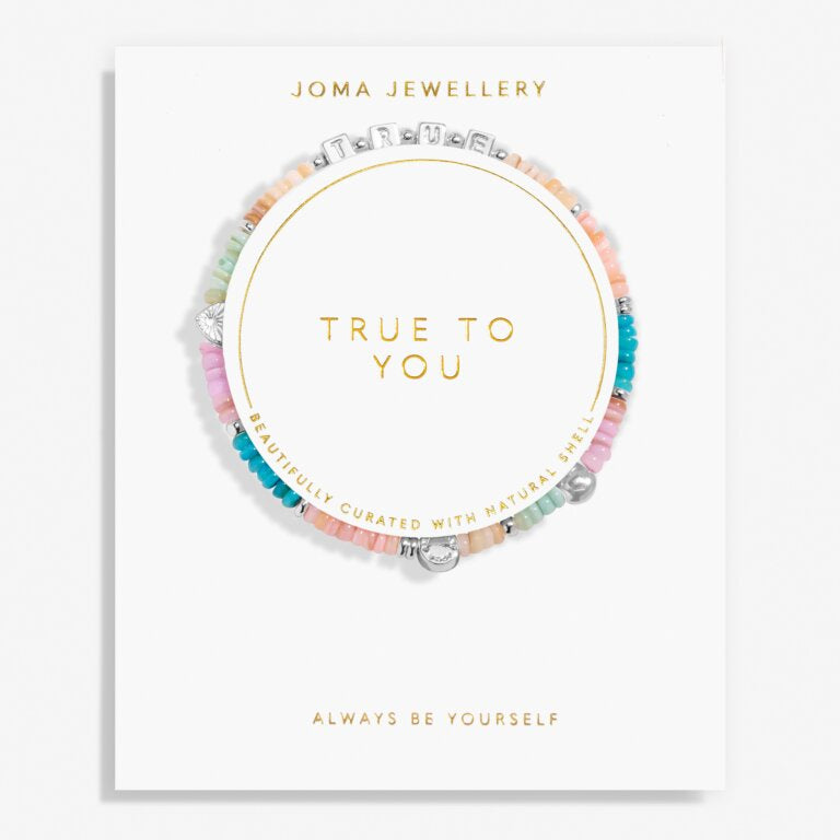 Joma Happy Little Moments 'True To You' Bracelet In Silver Plating 8257