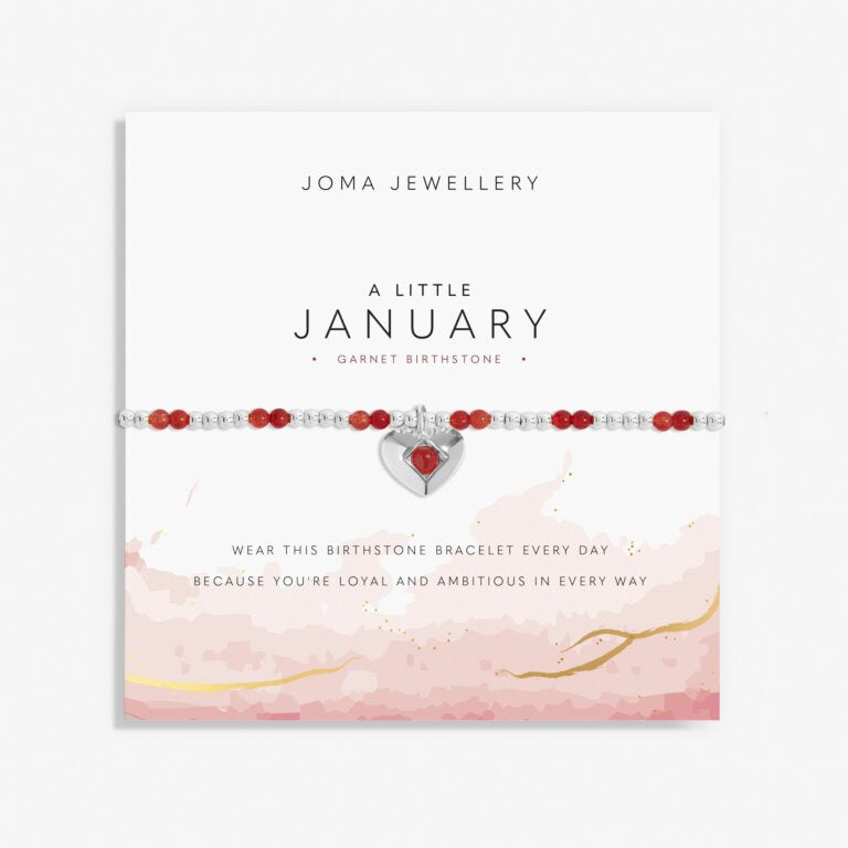 Joma Birthstone A Little 'January' Bracelet In Silver Plating 8315