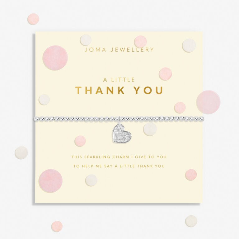 Joma Confetti A Little 'Thank You' Bracelet In Silver Plating 8548